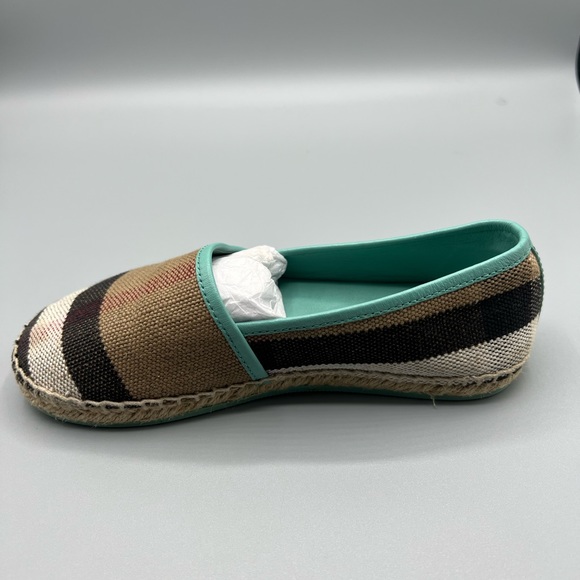 Burberry Kids Espadrilles Girls comfortable Shoes Beige and blue size 30 - Picture 6 of 14